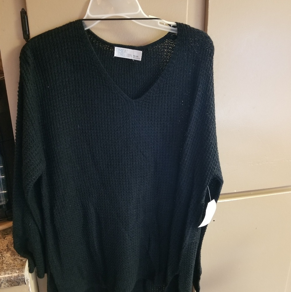 Time and Tru Black Sweater XXL Size 20